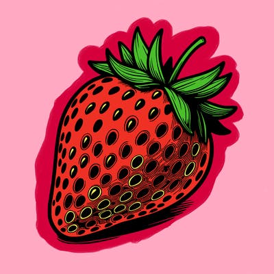 realstic strawberry