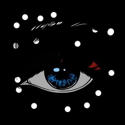 eye closed realistic