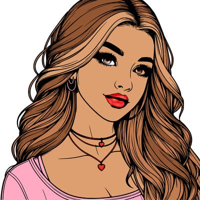 detailed realistic girl