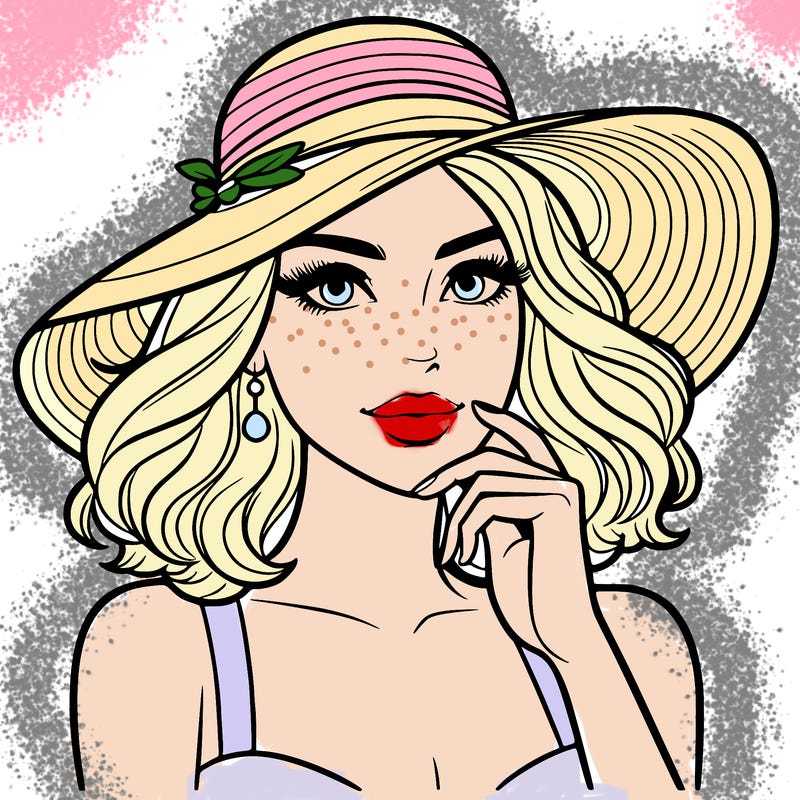 beautiful woman in hat