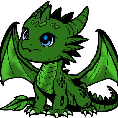 fierce baby night dragon