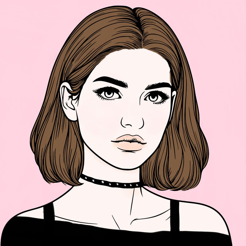 realistic portrait of woman