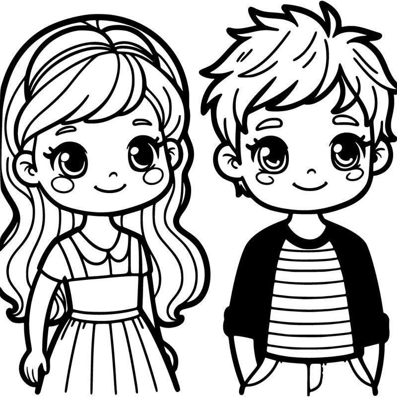 a boy and a girl