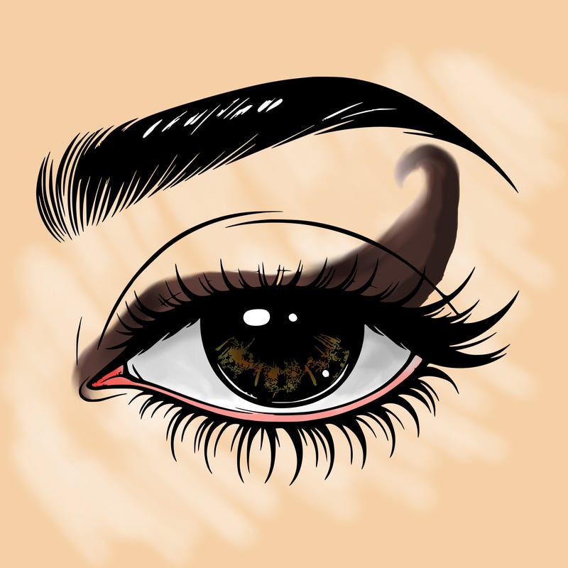 eye closed realistic