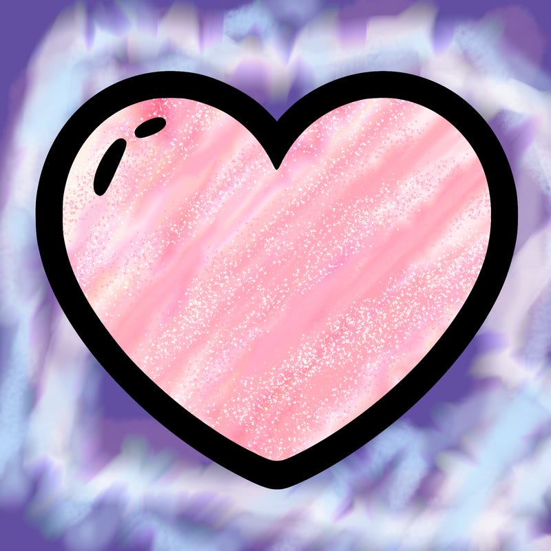 a blank heart