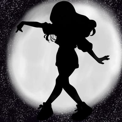 realistic girl danceing