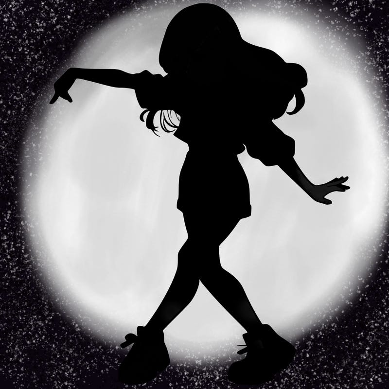 realistic girl danceing