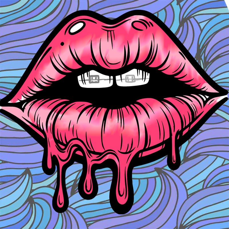 lips that look realistic and drip