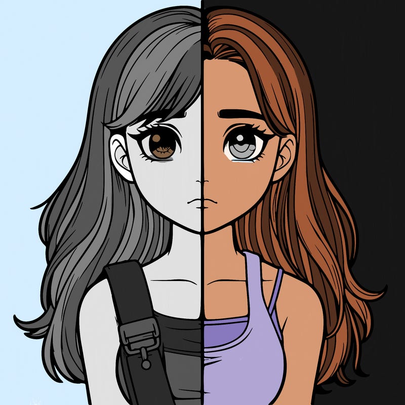 realistic girl split