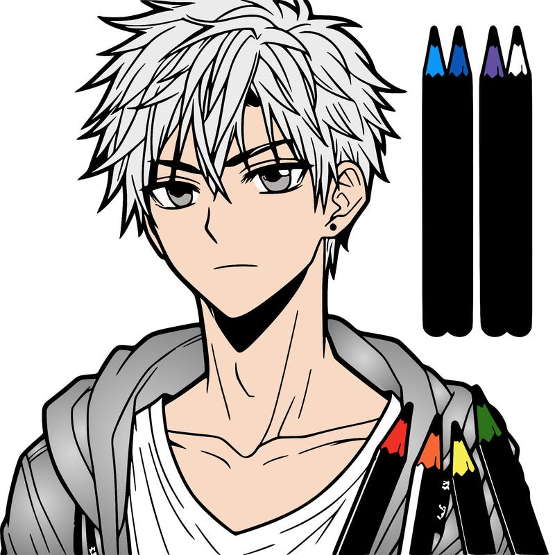 male manga character