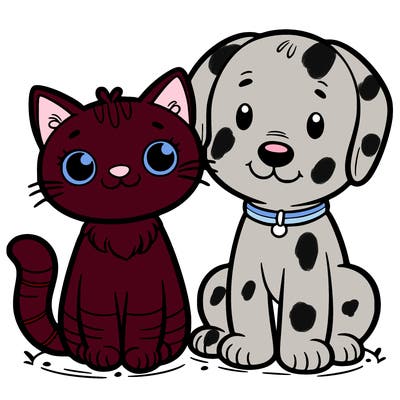 cat and dog