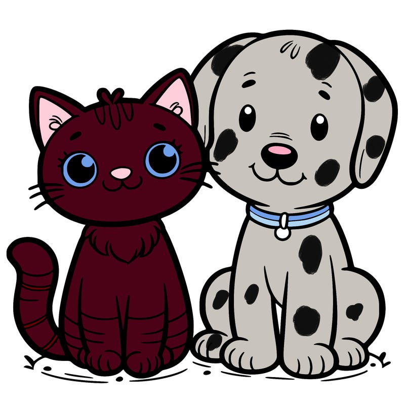 cat and dog