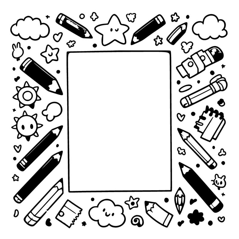 blank paper to draw on