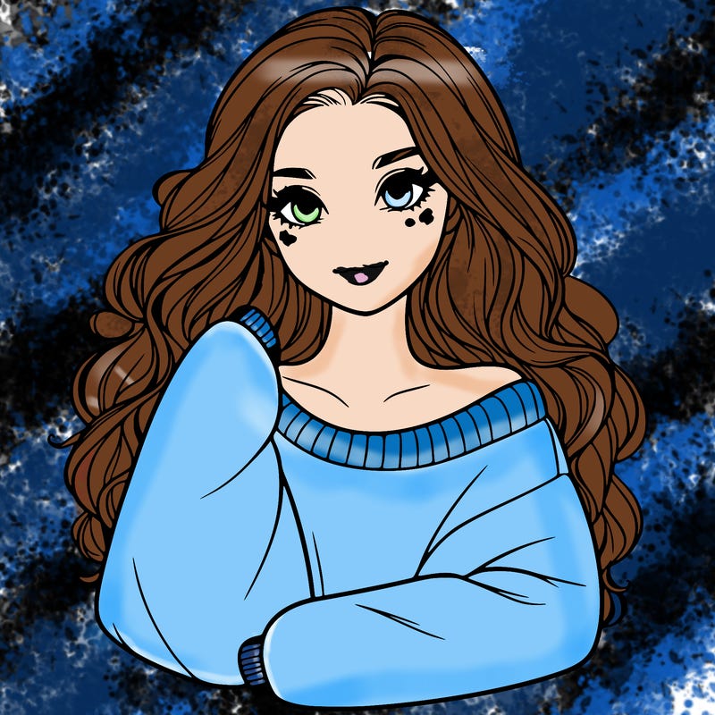 a beautiful girl in a big sweatshirt