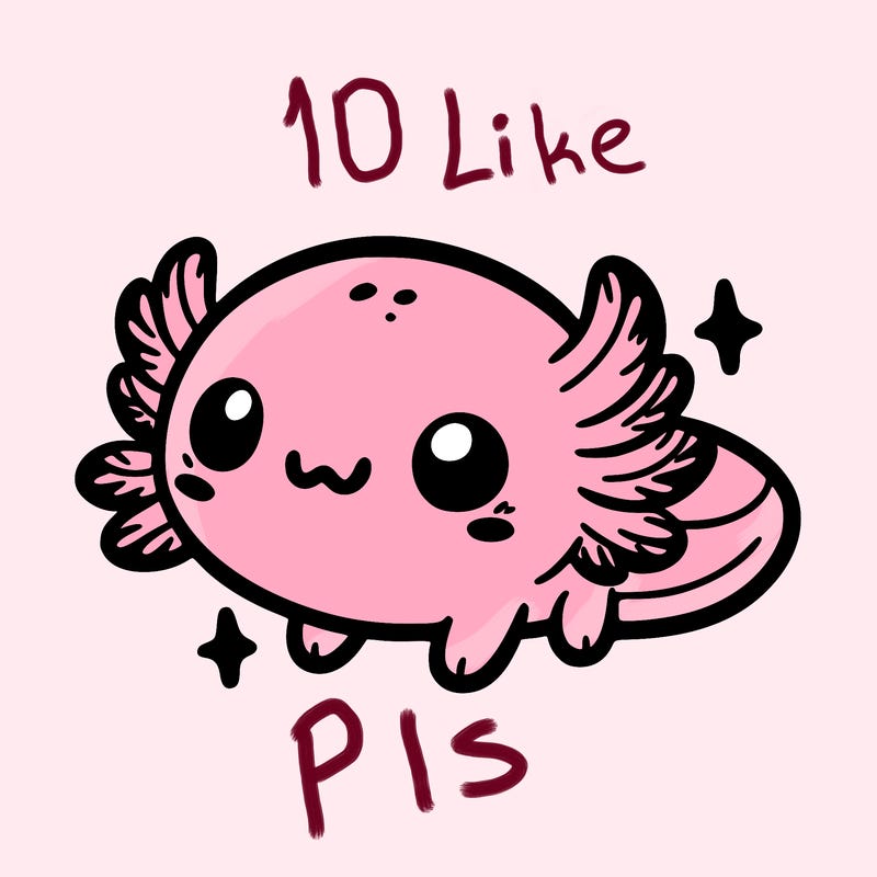 cute easy baby axolotl