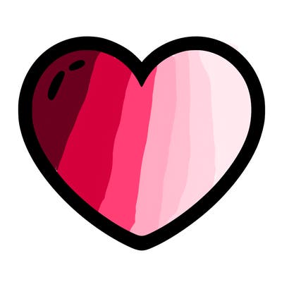 a blank heart
