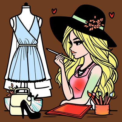 a stylish fashion designer