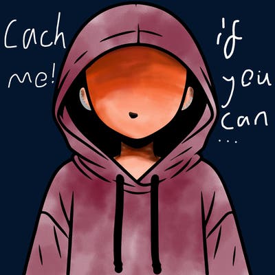 faceless girl in hoodie