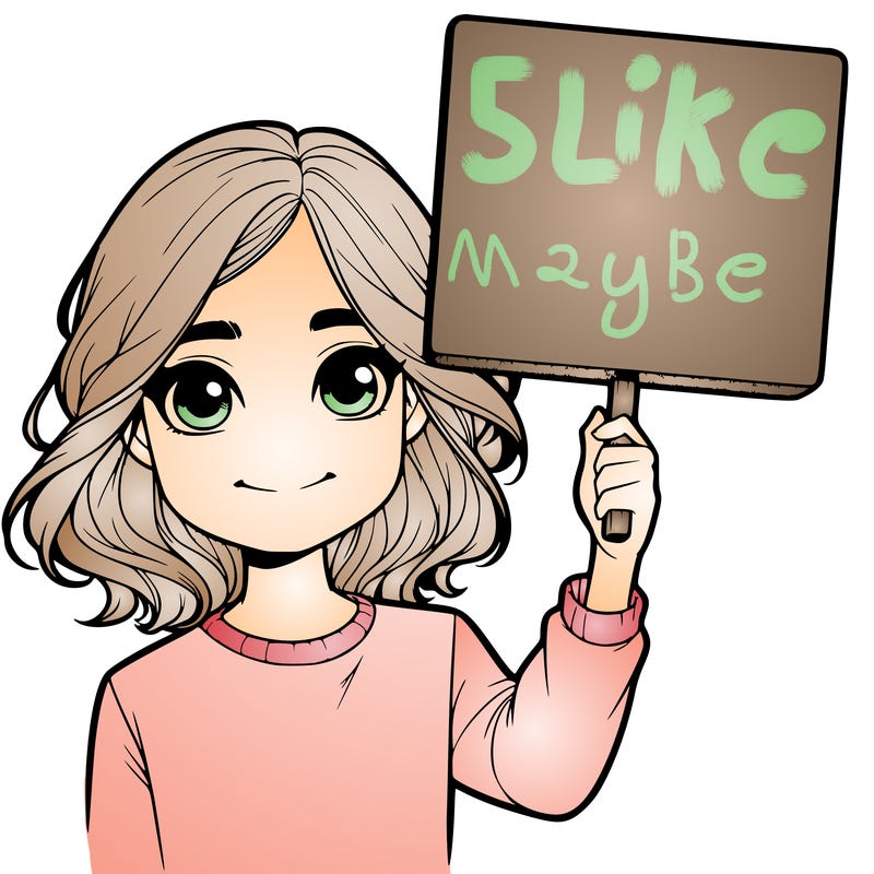 realistic girl holding up a sign