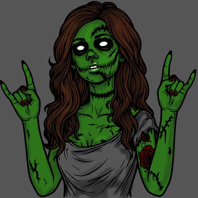 realistic zombie girl