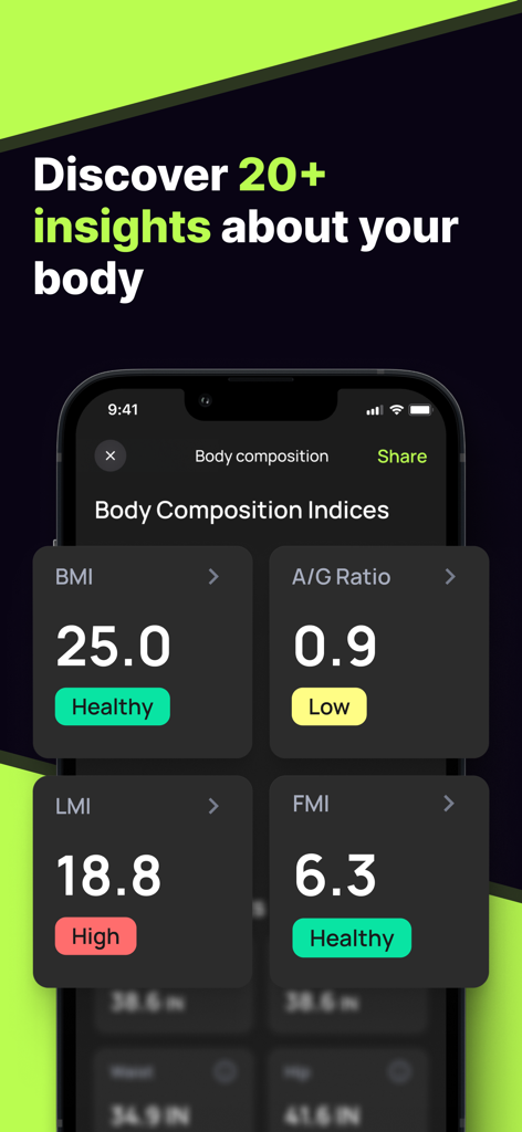 Body Snap Fat Percentage Scan - Health & Fitness App | MWM