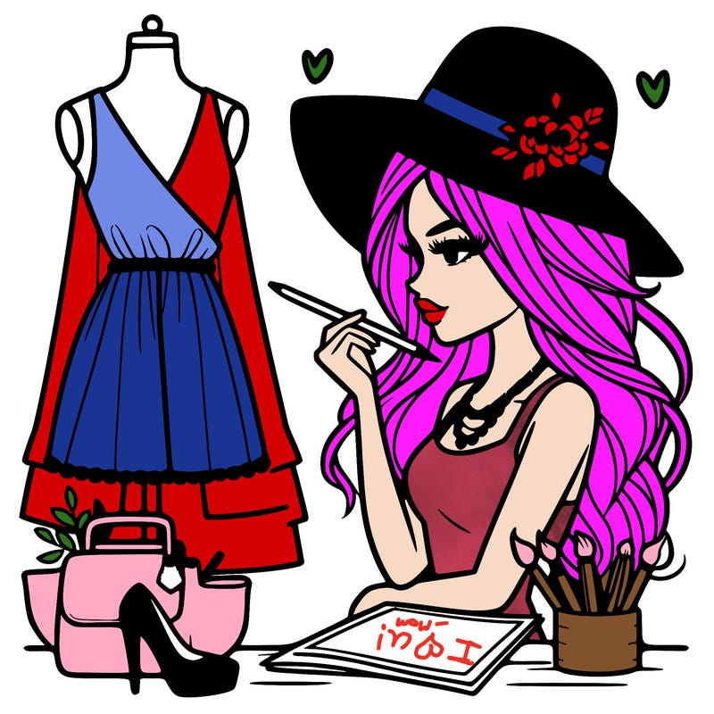 a stylish fashion designer