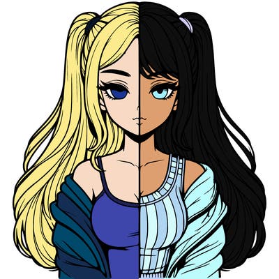 realistic girl split