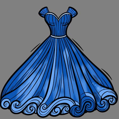 big flowing dress