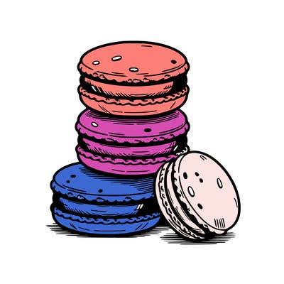 stack of macarons
