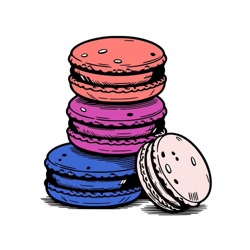 stack of macarons