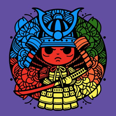 samurai, mandala