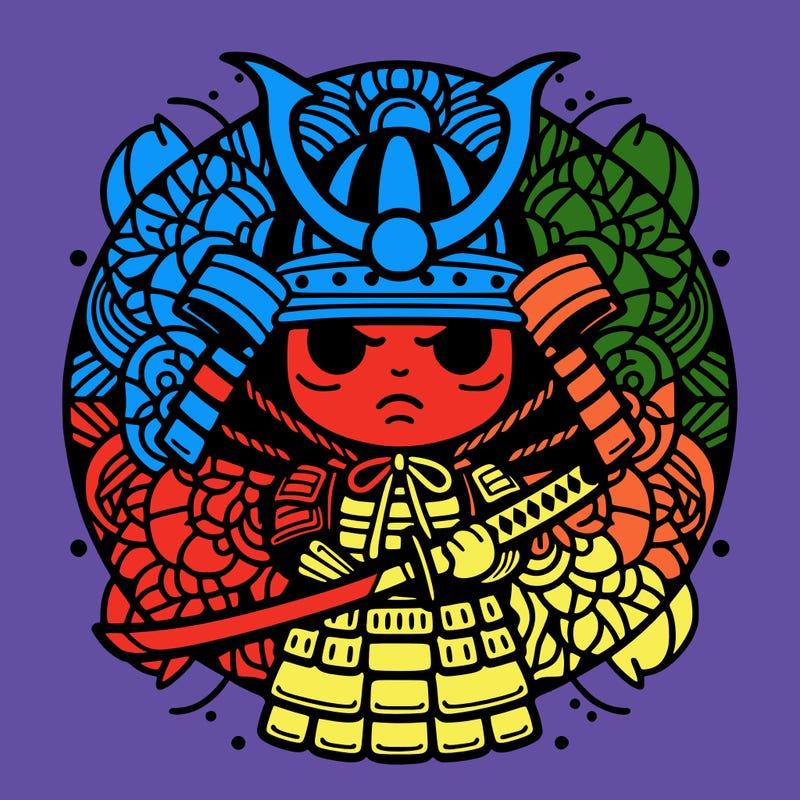 samurai, mandala