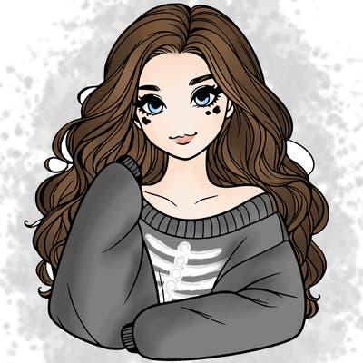 a beautiful girl in a big sweatshirt