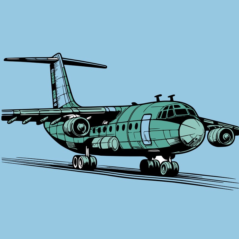 realistic cargo airplane