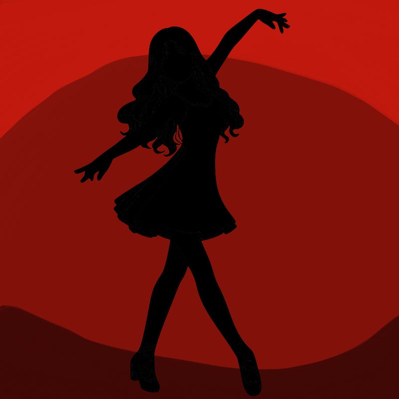 realistic girl, dance