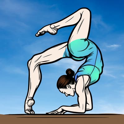 gymnastic pose