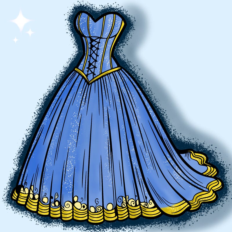 wedding dress-corset and a long and flowy skirt