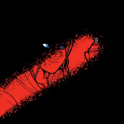 a realistic girl, spray painting