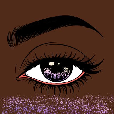 eye closed realistic