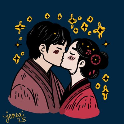 kissing