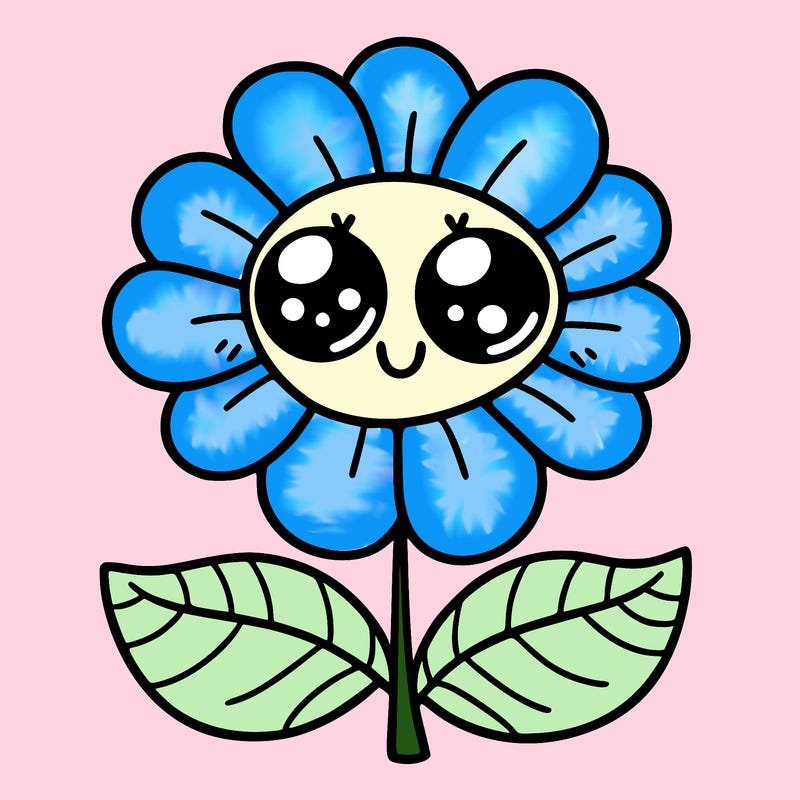 flower with eyes