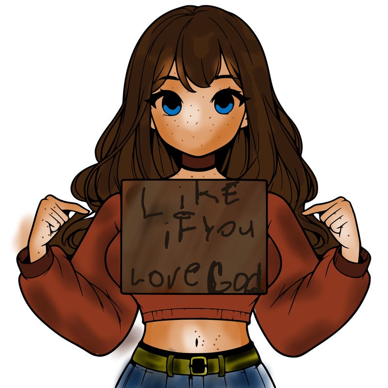 girl holding a blank sign in a long sleeve crop top
