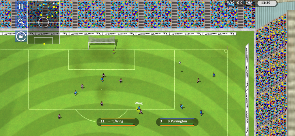 SSC '22 - Super Soccer Champs - Arcade style top down soccer match gameplay in Super Soccer Champs 22 with retro graphics