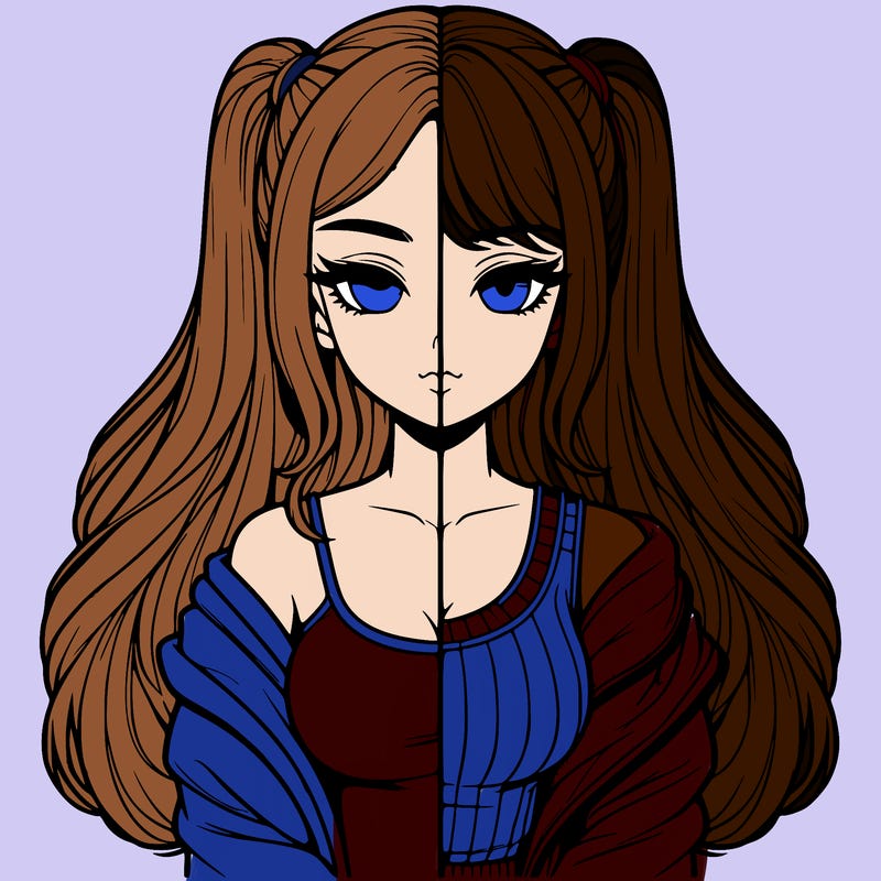 realistic girl split