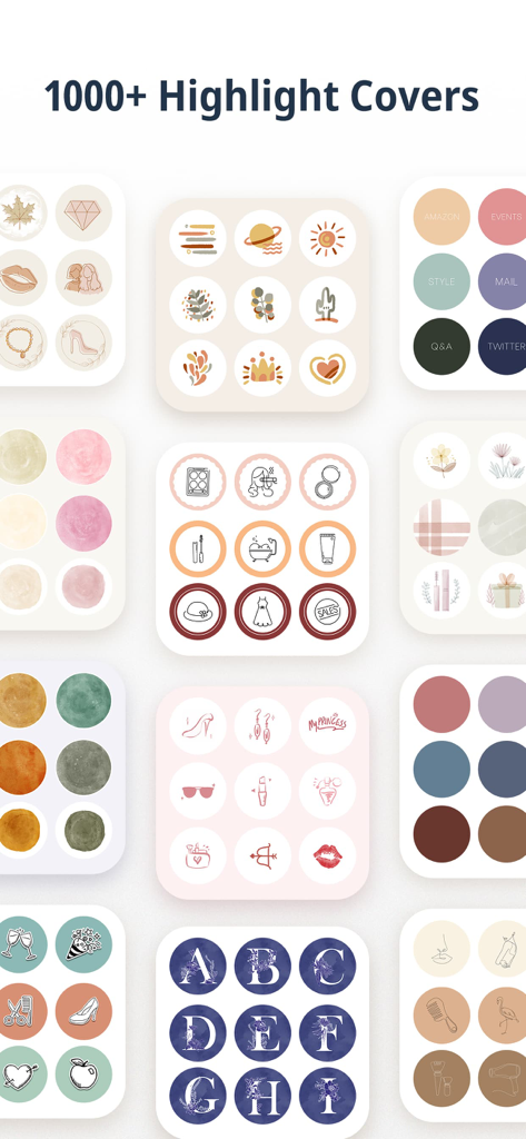 Inspac: Insta Story & Planner - Wide selection of aesthetic Instagram story highlight covers