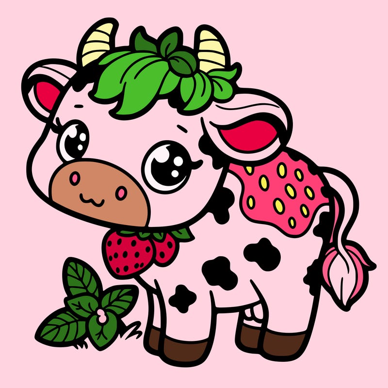 strawberry cow