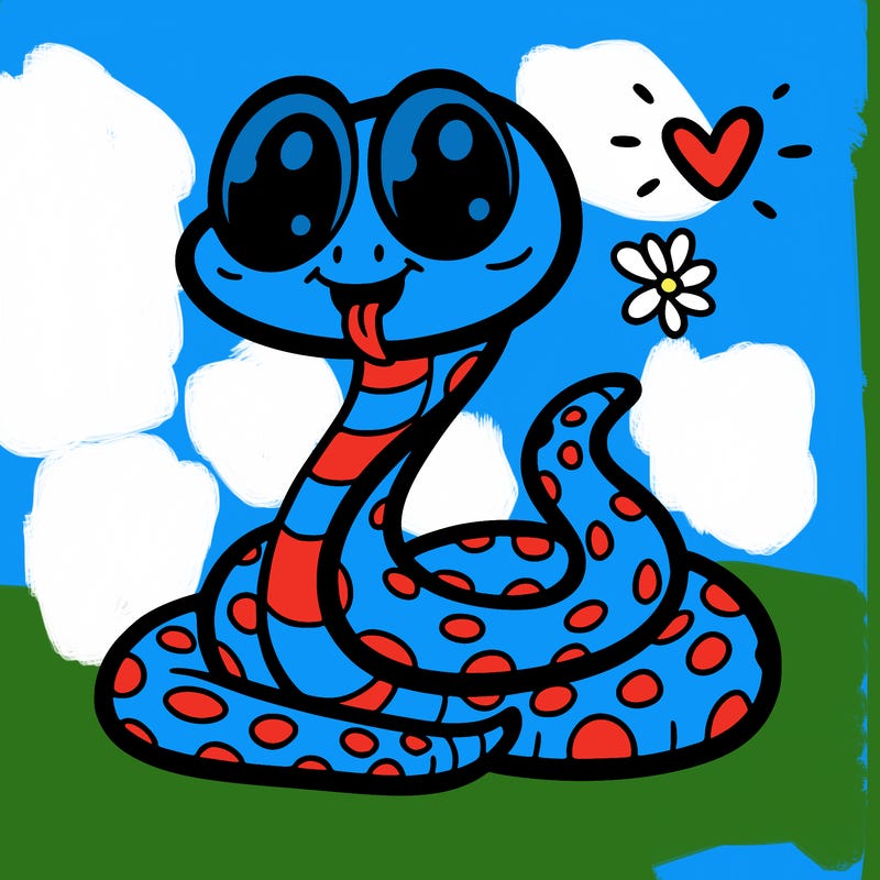 friendly snake