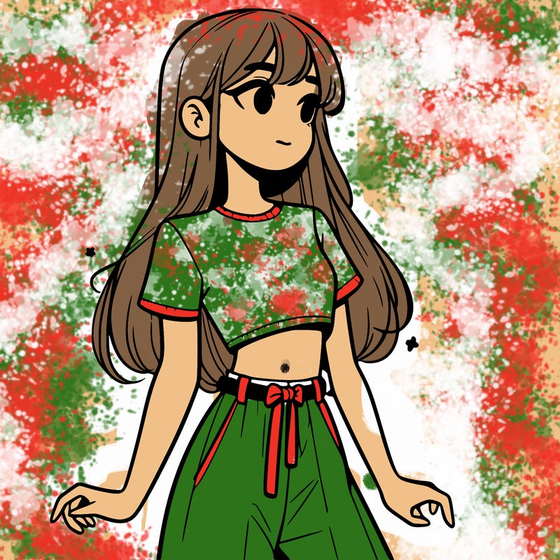 girl in a cute crop top