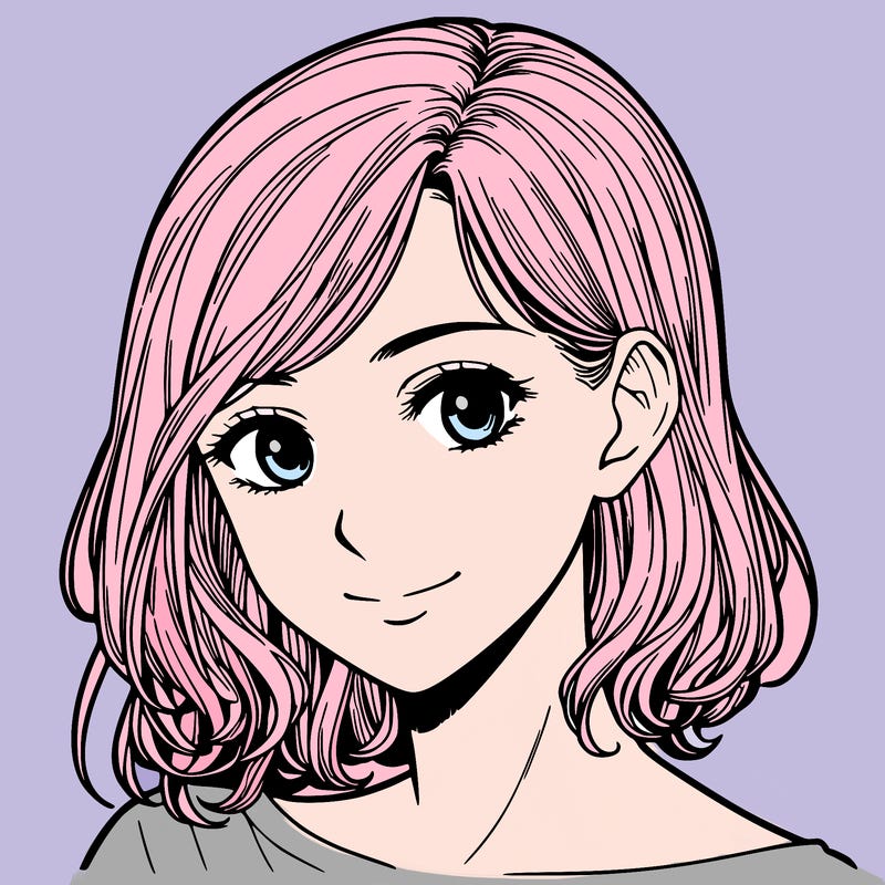 human portrait woman manga