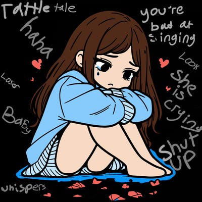 a girl after a breakup